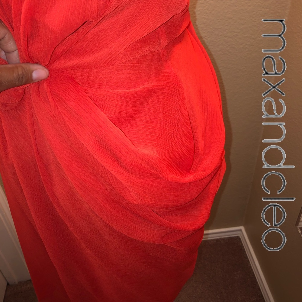 ๐๐MAX & CLEO Cami Halter Chiffon Dress Sz 8 - Picture 7 of 8
